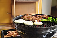 �R�W�}�E�X�g�A�̃V���[�g���u��BBQ